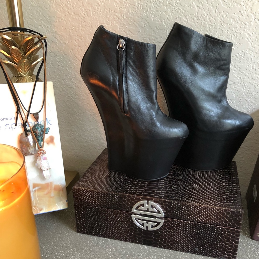 Giuseppe Zanotti high platform wedge ankle boot